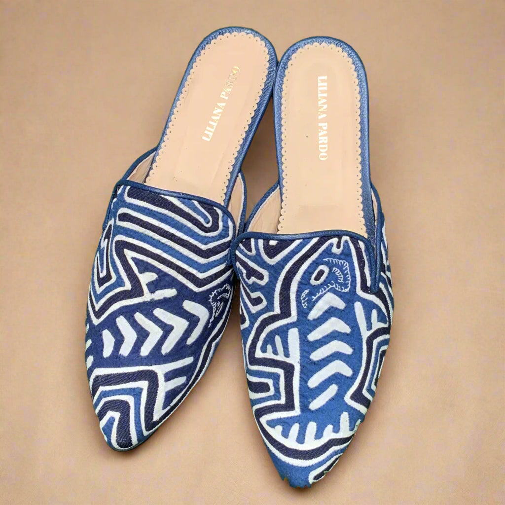 Mola Mules | Blue Fish – Liliana Pardo