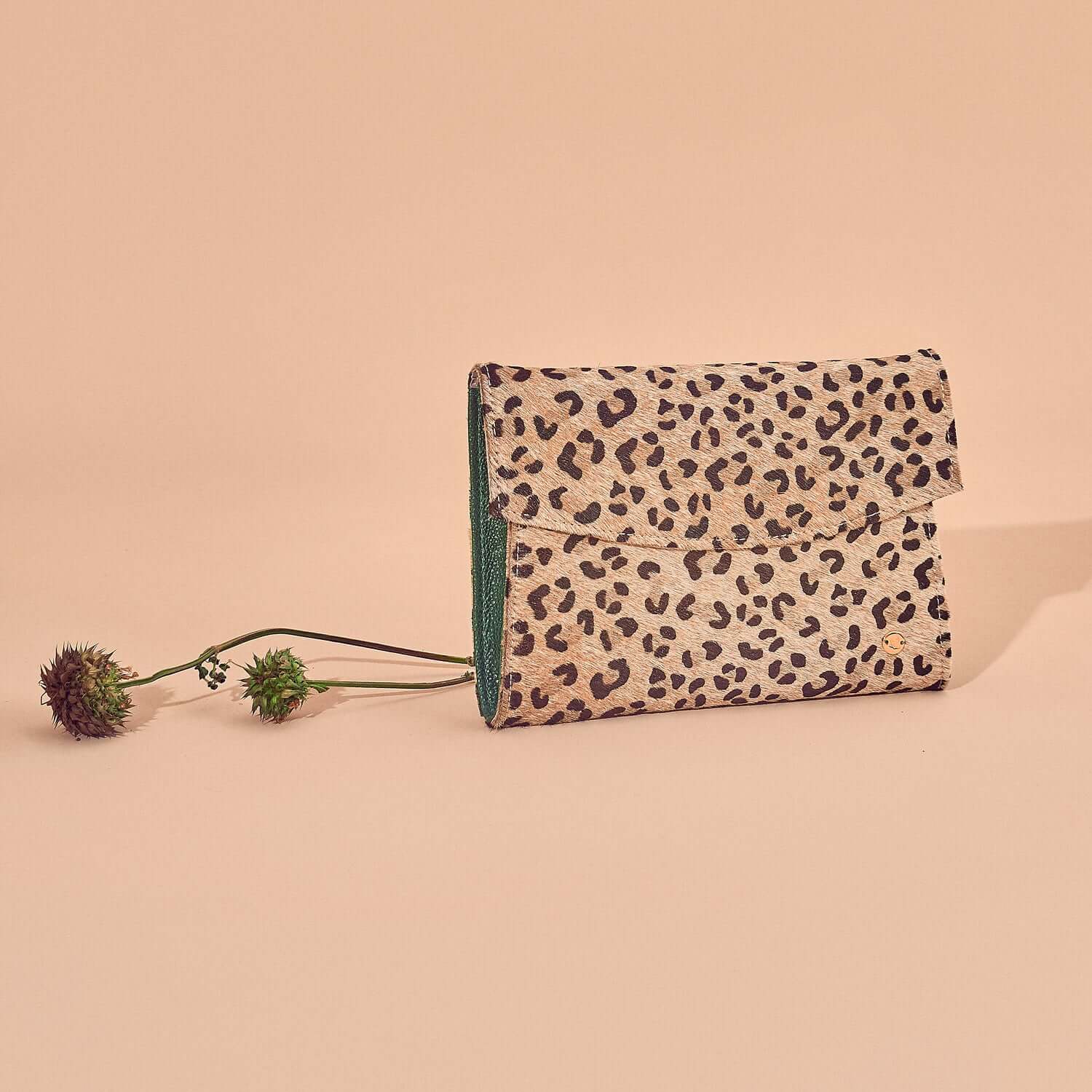 Cheetah clearance clutch purse