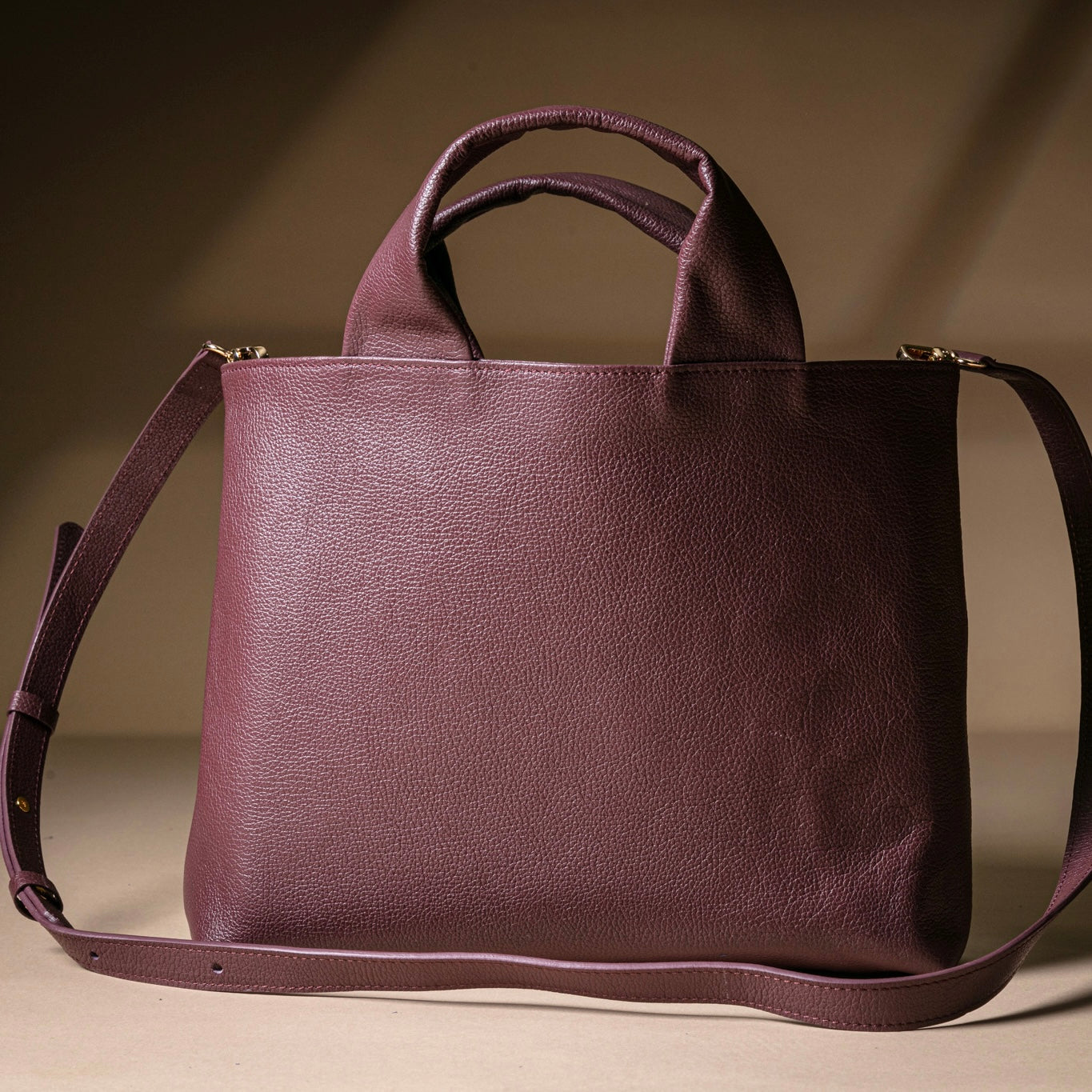 Mairi Small Burgundy Tote