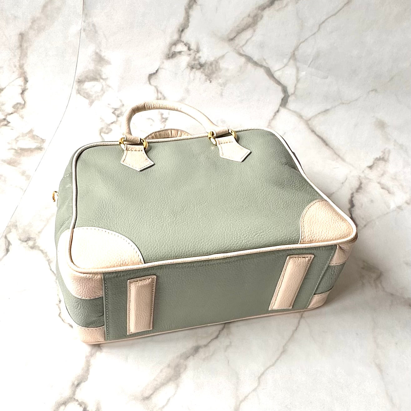 Mint/Cream Bowling Bag