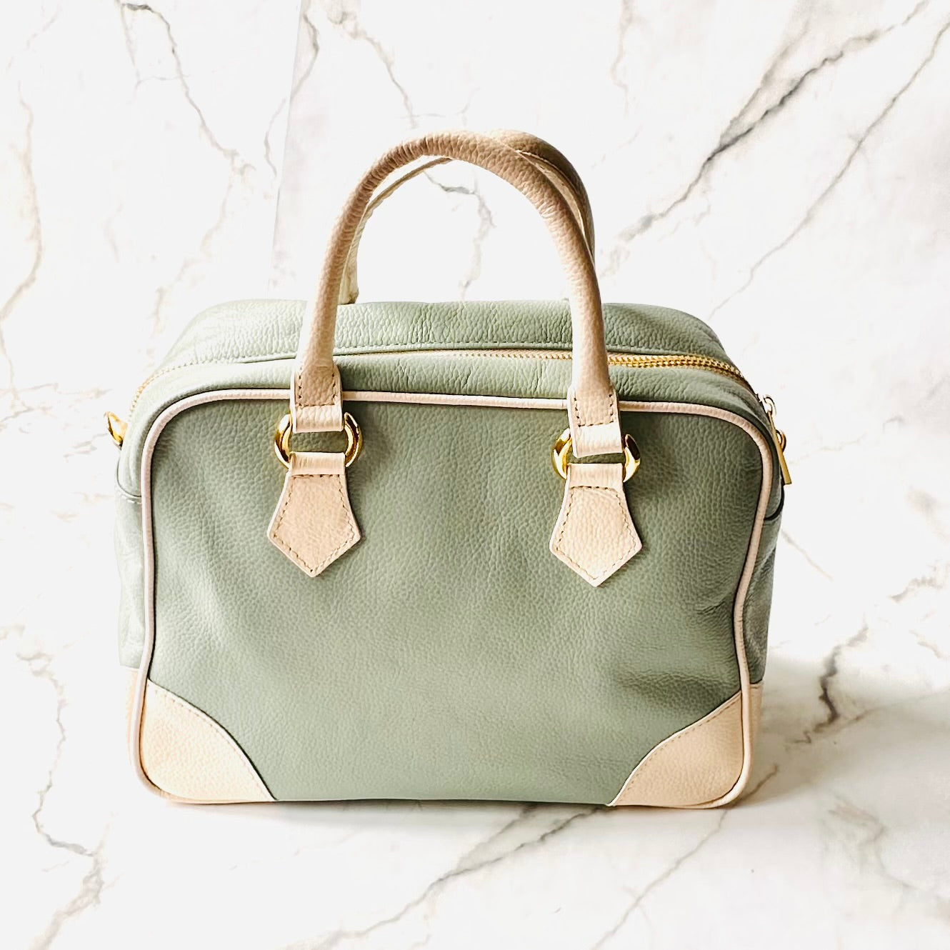 Mint/Cream Bowling Bag