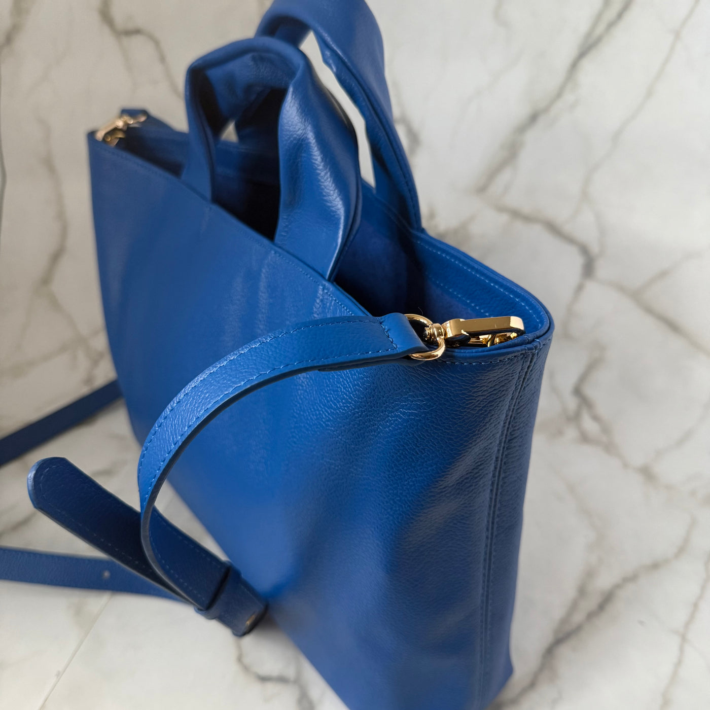 Mairi Medium Blue Tote