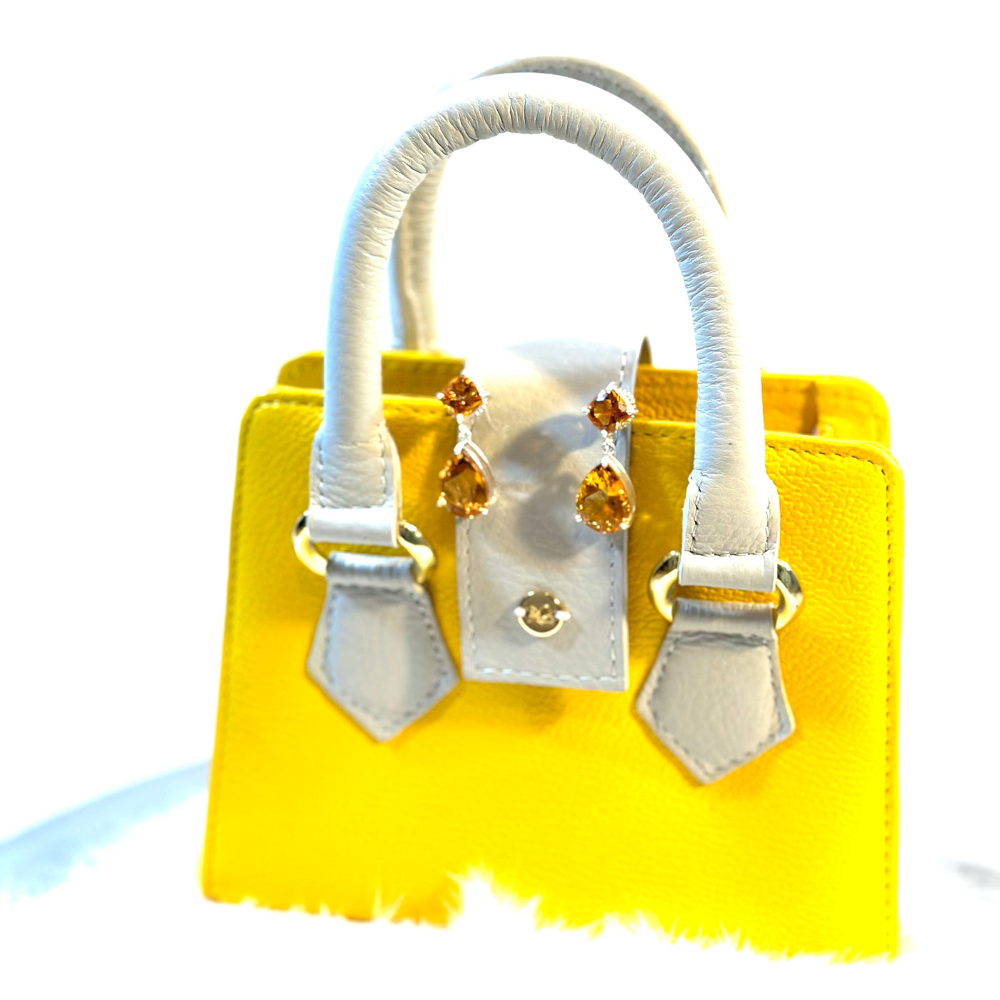 Mini Yellow Glam Bag
