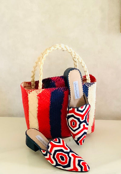 Red Blooming Mini Tote