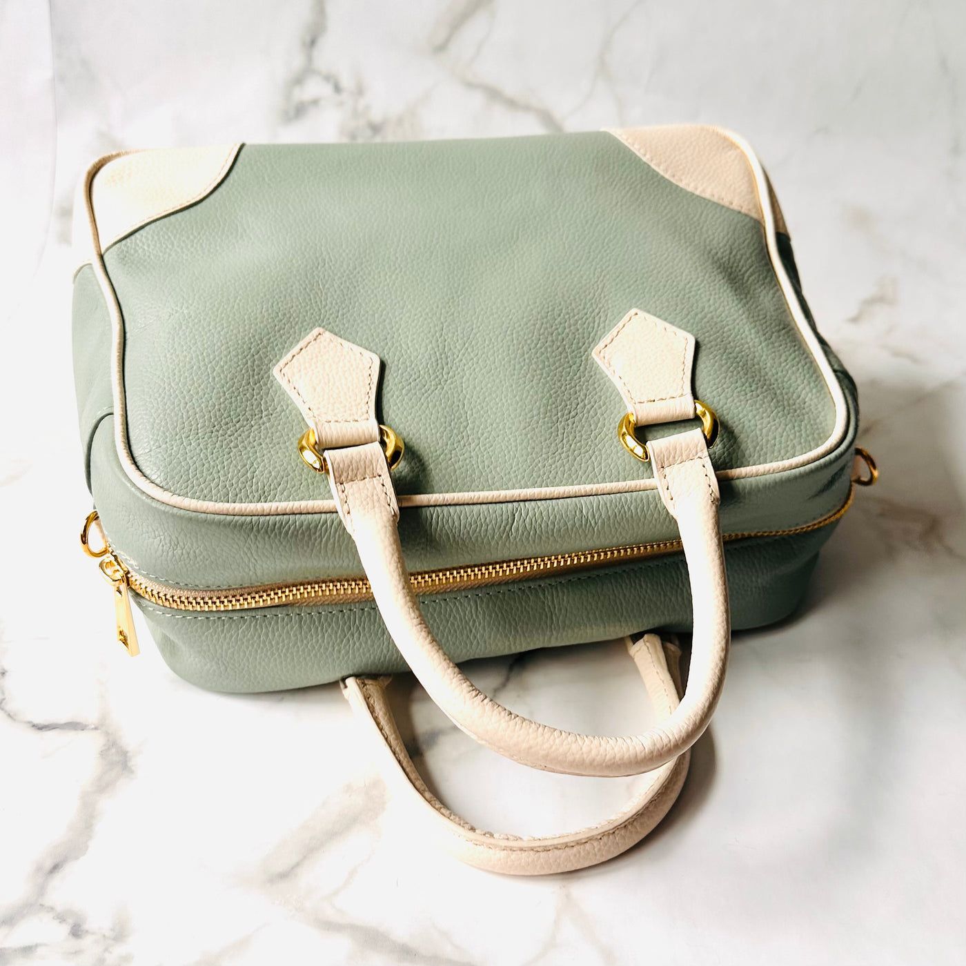 Mint/Cream Bowling Bag