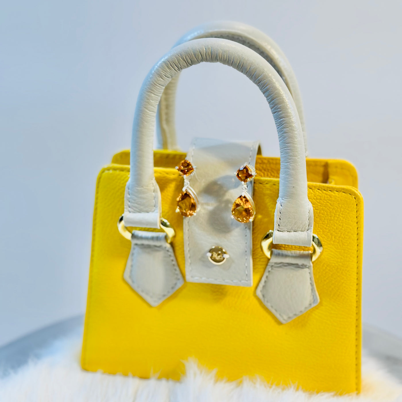 Mini Yellow Glam Bag