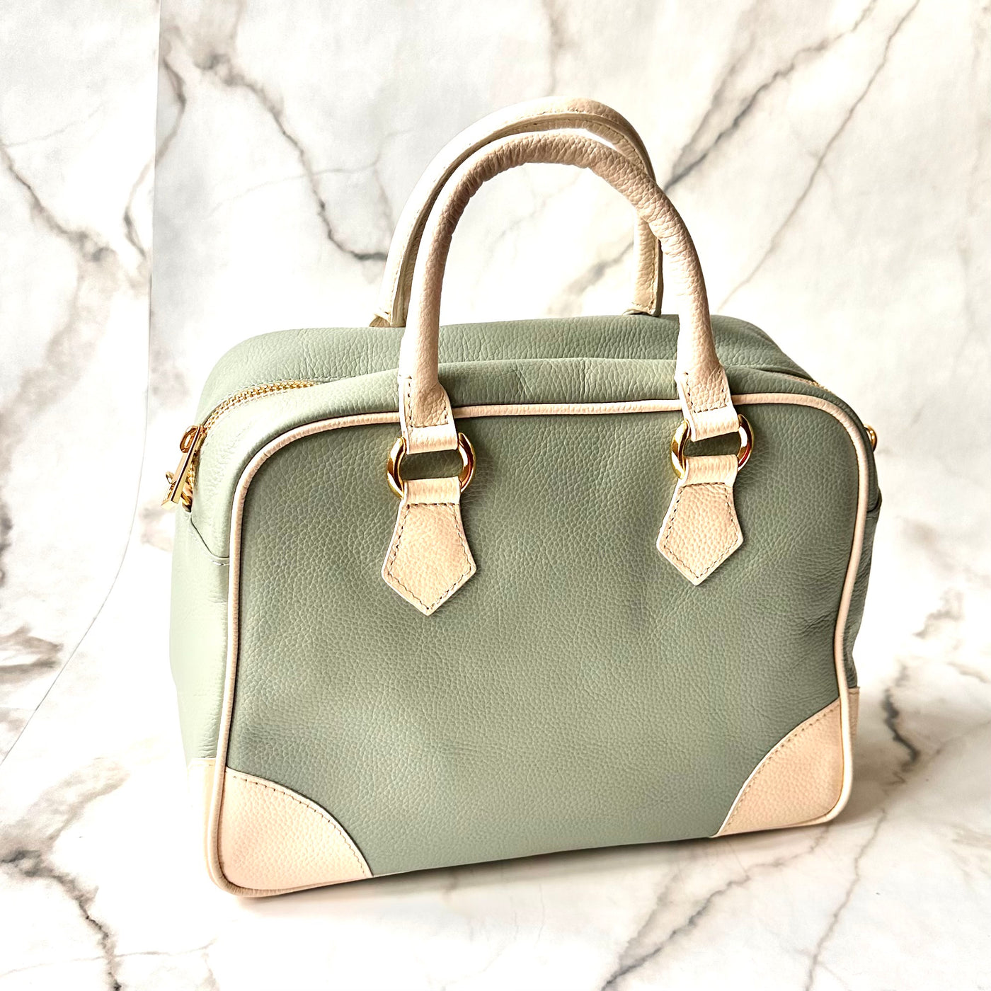 Mint/Cream Bowling Bag