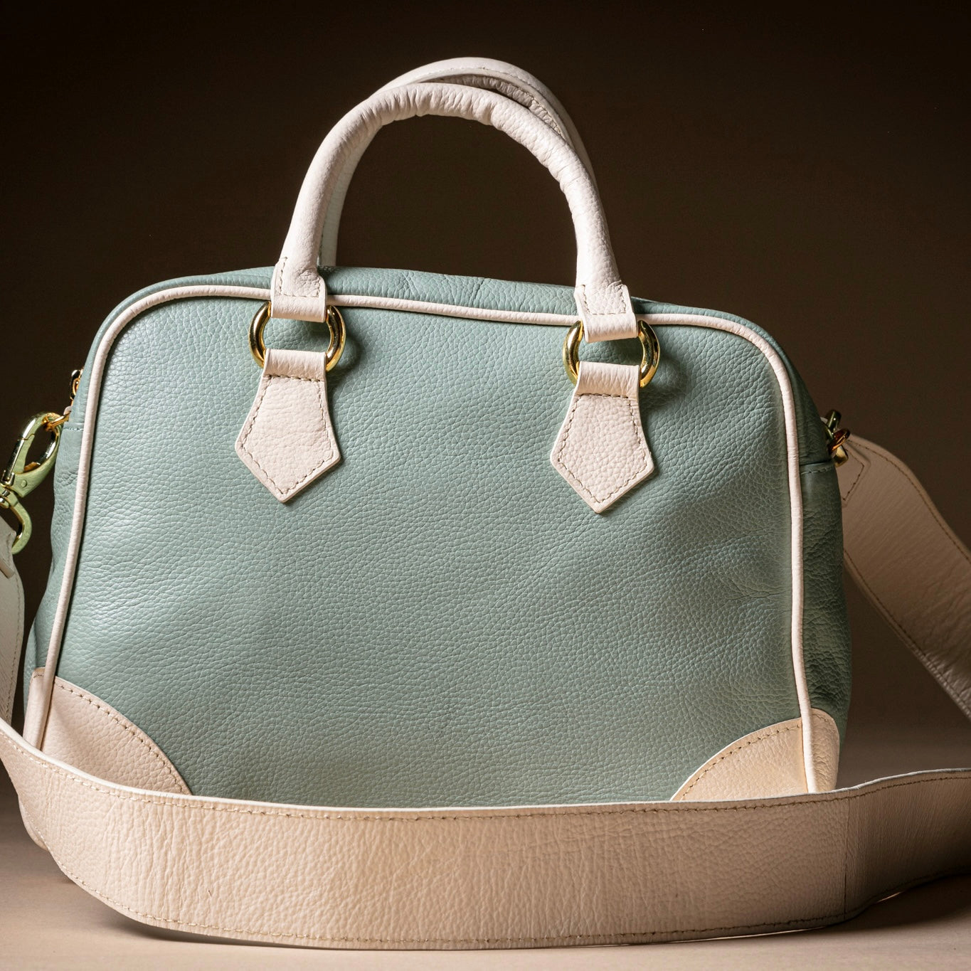 Mint/Cream Bowling Bag