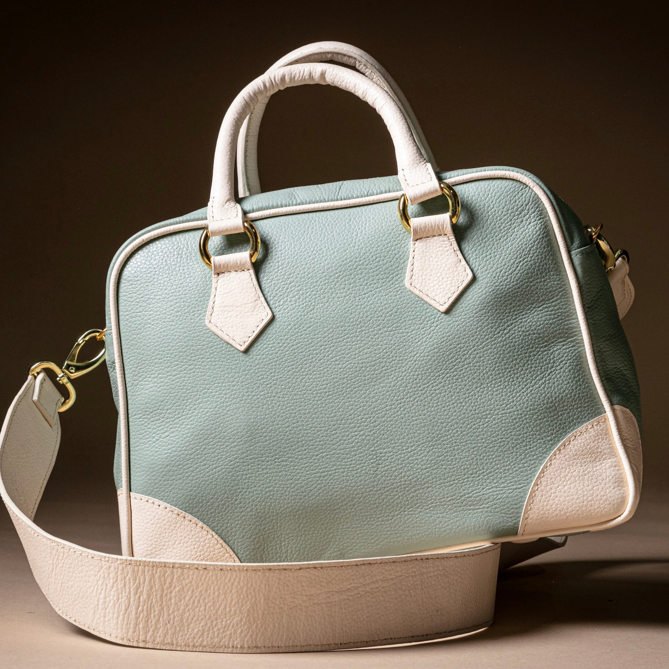 Mint/Cream Bowling Bag