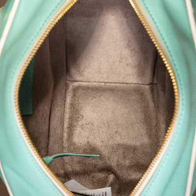 Turquoise /Cream Bowling Bag